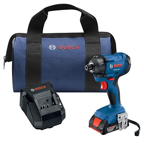  BOSCH GDR18V-1400B12 18V 1/4 In. Hex Impact Driver Kit with 2.0Ah Battery