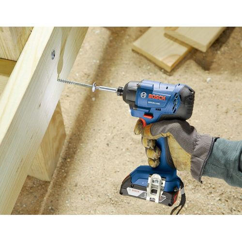  BOSCH GDR18V-1400B12 18V 1/4 In. Hex Impact Driver Kit with 2.0Ah Battery