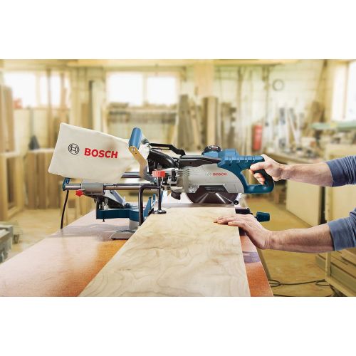  BOSCH CM8S 8-1/2 Inch Single Bevel Sliding Compound Miter Saw, Blue