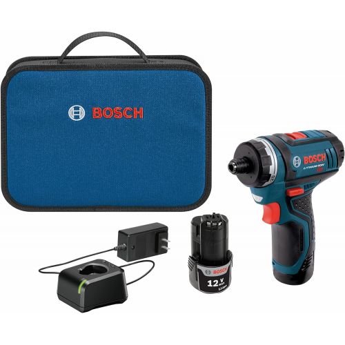  Bosch PS21-2A 12V Max 2-Speed Pocket Driver Kit with 2 Batteries, Charger and Case , Blue