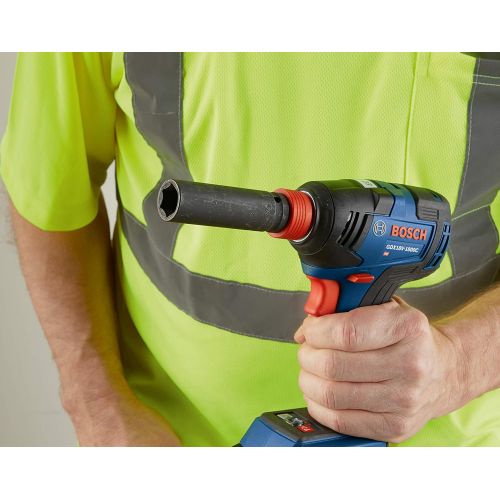  BOSCH GDX18V-1800CB15 Freak 18V EC Brushless Connected-Ready 1/4 In. and 1/2 In. Two-In-One Bit/Socket Impact Driver Kit with (1) CORE18V 4.0 Ah Compact Battery