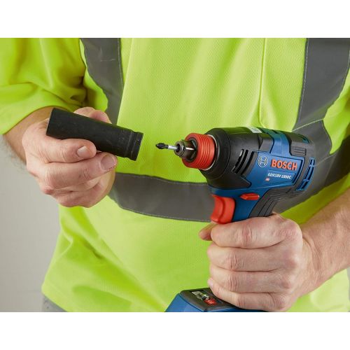  BOSCH GDX18V-1800CB15 Freak 18V EC Brushless Connected-Ready 1/4 In. and 1/2 In. Two-In-One Bit/Socket Impact Driver Kit with (1) CORE18V 4.0 Ah Compact Battery