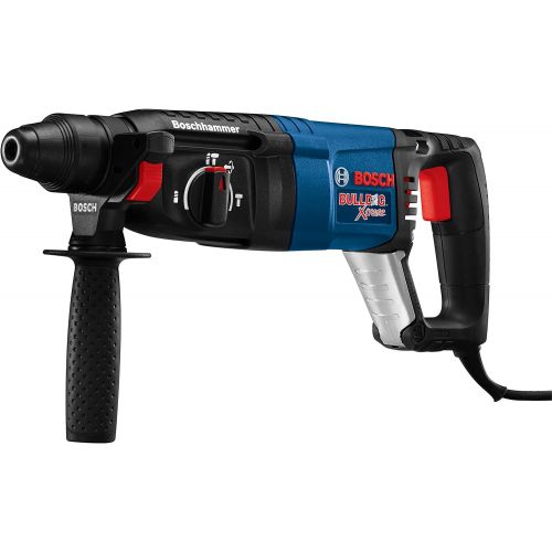  BOSCH 11255VSR Bulldog Xtreme - 8 Amp 1 Inch Corded Variable Speed Sds-Plus Concrete/Masonry Rotary Hammer Power Drill with Carrying Case, Blue