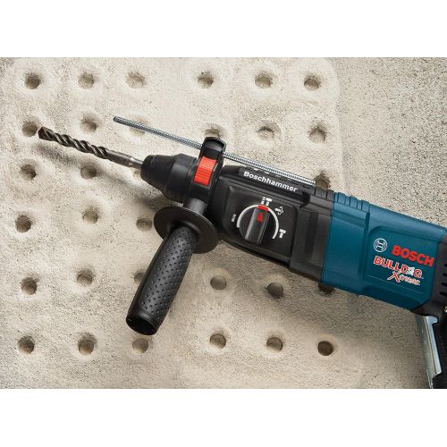  BOSCH 11255VSR Bulldog Xtreme - 8 Amp 1 Inch Corded Variable Speed Sds-Plus Concrete/Masonry Rotary Hammer Power Drill with Carrying Case, Blue