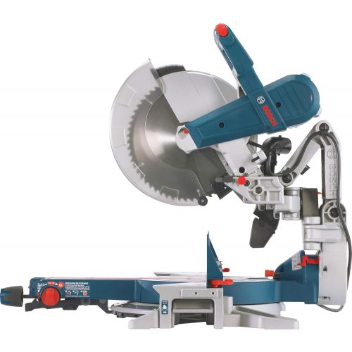 BOSCH Power Tools GCM12SD - 15 Amp 12 Inch Corded Dual-Bevel Sliding Glide Miter Saw with 60 Tooth Saw Blade , Blue