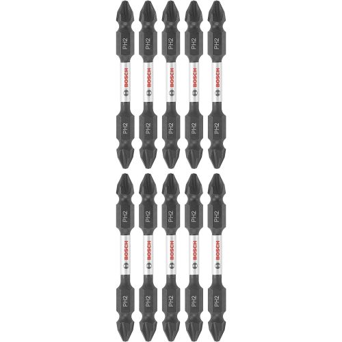  Bosch ITDEPH225B Impact Tough 2.5 In. Phillips #2 Double-Ended Bits