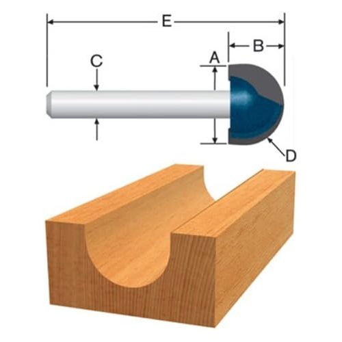  Bosch 85445MC 3/8 In. Core Box Router Bit