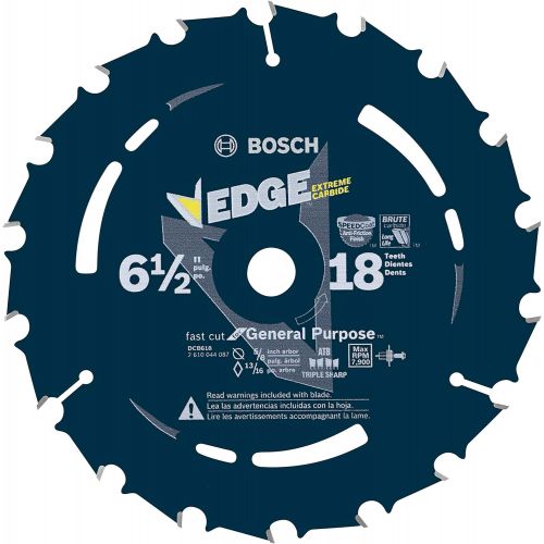  Bosch DCB618 6-1/2 In. 18 Tooth Daredevil Portable Saw Blade Corded/Cordless Fast Cut