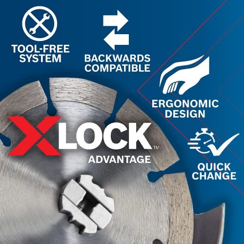  Bosch CWX27M450 4-1/2 In. x .098 In. X-LOCK Arbor Type 27A (ISO 42) 30 Grit Metal Cutting and Grinding Abrasive Wheel