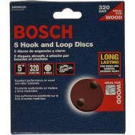 Bosch SR5R320 5-Piece 320 Grit 5 In. 8 Hole Hook-And-Loop Sanding Discs