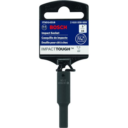  Bosch ITSO14316 Impact Tough 3/16 In. Thin Wall 1/4 In. Socket