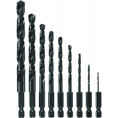  Bosch 9 Piece Black Oxide Impact Tough Drill Bit Set BL9IM