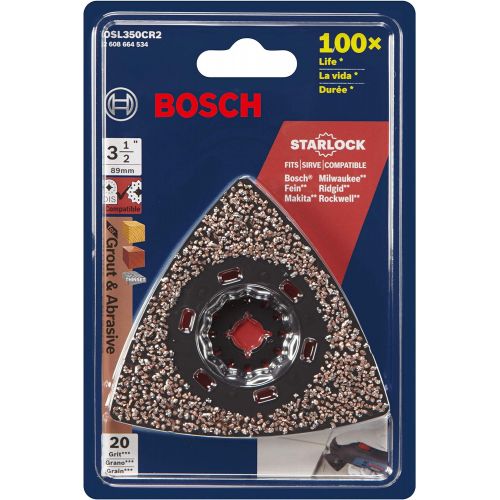  Bosch OSL350CR2 Starlock Oscillating Multi-Tool Carbide 20 Grit Delta Sanding Pad