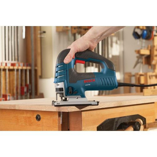  Bosch Power Tools Jig Saws - JS470E Corded Top-Handle Jigsaw - 120V Low-Vibration, 7.0-Amp Variable Speed For Smooth Cutting Up To 5-7/8 Inch on Wood, 3/8 Inch on Steel For Counter
