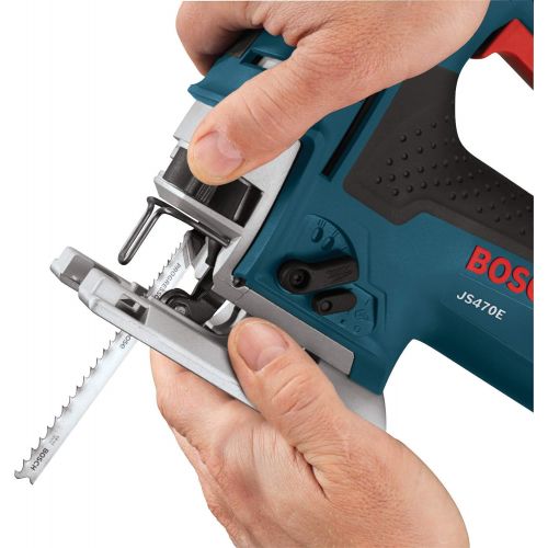  Bosch Power Tools Jig Saws - JS470E Corded Top-Handle Jigsaw - 120V Low-Vibration, 7.0-Amp Variable Speed For Smooth Cutting Up To 5-7/8 Inch on Wood, 3/8 Inch on Steel For Counter