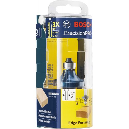  Bosch 85594MC 3/8 In. x 5/8 In. Carbide-Tipped Roundover Router Bit