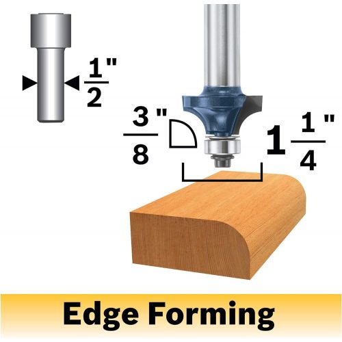  Bosch 85594MC 3/8 In. x 5/8 In. Carbide-Tipped Roundover Router Bit