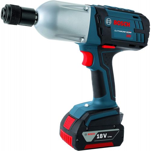  Bosch HTH182-01 18-Volt Lithium-Ion 7/16-Inch Hex High Torque Impact Wrench Kit with 2 Batteries, Charger and Case