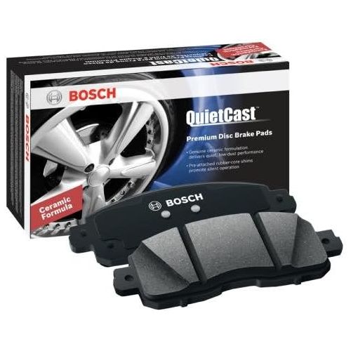  Bosch BC931 QuietCast Premium Ceramic Disc Brake Pad Set for Ford: 2003-11 Crown Victoria; Lincoln: 2003-11 Town Car; Mercury: 2003-11 Grand Marquis, 2003-04 Marauder - FRONT