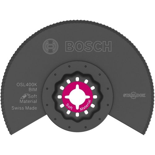  Bosch OSL400K Starlock Oscillating Multi Tool Bi-Metal Serrated Knife Segmented Blade, 4