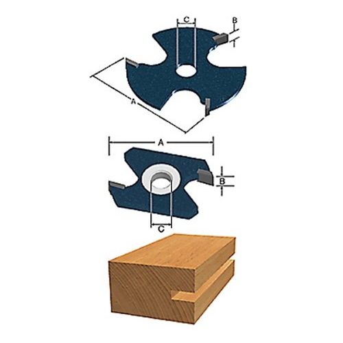  Bosch 85610MC 1-7/8 In. 3-Wing Slotting Cutter