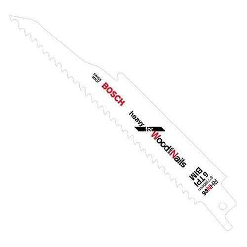  Bosch RHN66 25P 6-Inch 6 TPI All Purpose reciprocating Saw Blades - 25 Pack