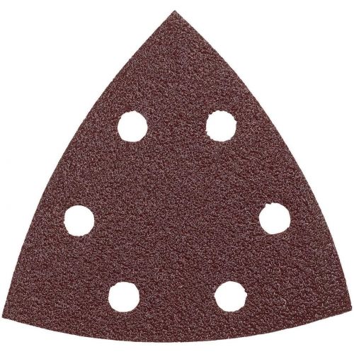  Bosch SDTR060 Detail Triangle, Hook & Loop Sanding Sheet, Brown 60 Grit, 5-Pack