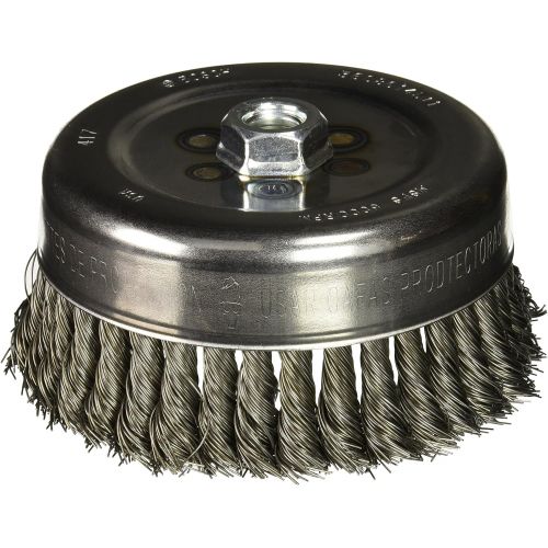  Bosch WB511 6-Inch Knotted Carbon Steel Cup Brush, 5/8-Inch x 11 Thread Arbor