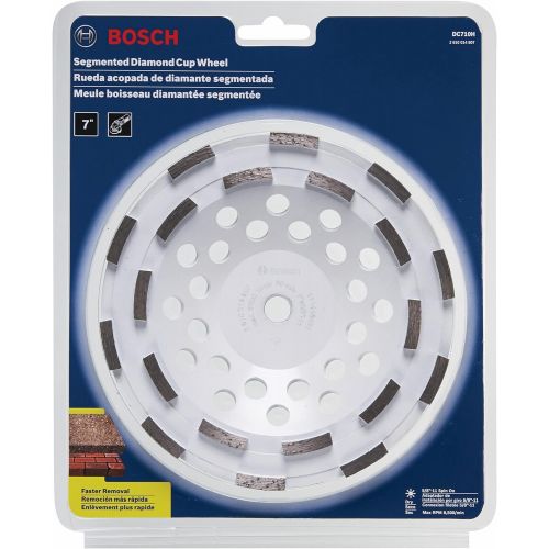  Bosch DC710H 7-Inch Diameter Double Row Diamond Cup Wheel with 5/8-11 Hub