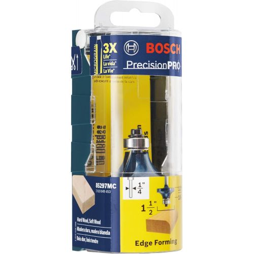  Bosch 85297MC 1/2 In. x 11/16 In. Carbide-Tipped Roundover Router Bit