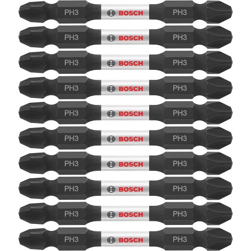  Bosch ITDEPH335B Impact Tough 3.5 In. Phillips #3 Double-Ended Bits