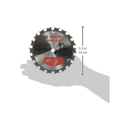  Bosch CBCL518A 5-3/8-Inch 18 Tooth ATB General Purpose Saw Blade with 5/8 Arbor