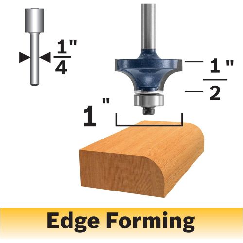  Bosch 85294MC 1/4 In. x 1/2 In. Carbide-Tipped Roundover Router Bit