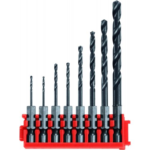  Bosch CCSDV08 Impact Tough Black Oxide Drill Bits with Clip for Custom Case System