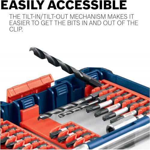  Bosch CCSPH2108 8Piece Impact Tough Phillips P2 1 In. Insert Bits with Clip for Custom Case System