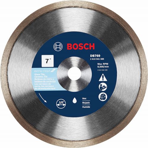  Bosch DB769 7 In. Rapido Premium Continuous Rim Diamond Blade for Glass Tile