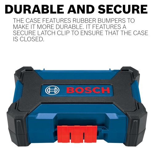  Bosch CCSDDV08 8Piece Impact Tough Black Oxide Drill & Drive Bits with Clip for Custom Case System