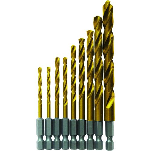  Bosch 9-Piece Impact Tough Titanium Drill Bit Set, TI9IM