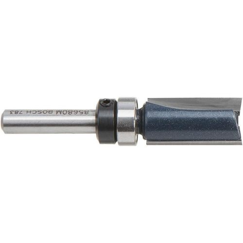  Bosch 85680MC 1/2 In. x 1 In. Carbide-Tipped Double-Flute Top-Bearing Straight Trim Router Bit