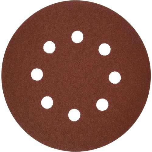  Bosch SR5R120 5-Piece 120 Grit 5 In. 8 Hole Hook-And-Loop Sanding Discs