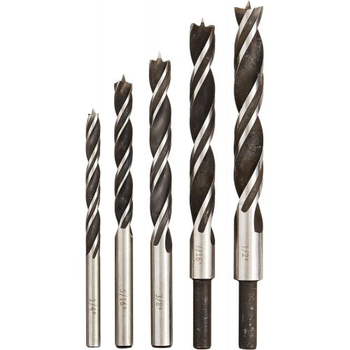  Bosch B14616 5-Piece Brad Point Drill Bit Set