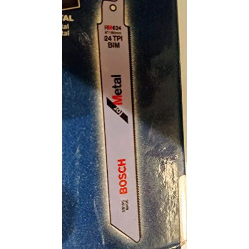  Bosch RM624-25B 6 24T Metal Cutting Reciprocating Saw Blades - 25 Pack