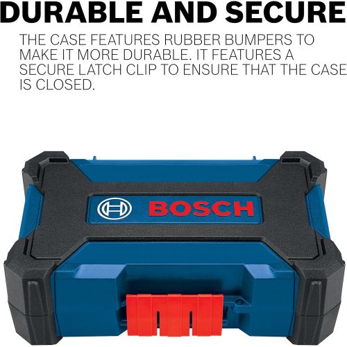  Bosch CCSSQV108 8Piece Impact Tough Square 1 In. Insert Bits with Clip for Custom Case System