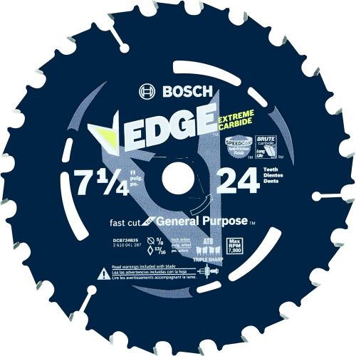  Bosch DCB724B25 7-1/4 In. 24 Tooth Daredevil Portable Saw Blade Framing