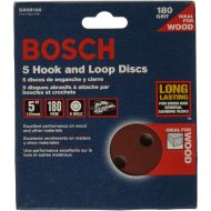 Bosch SR5R180 5-Piece 180 Grit 5 In. 8 Hole Hook-And-Loop Sanding Discs