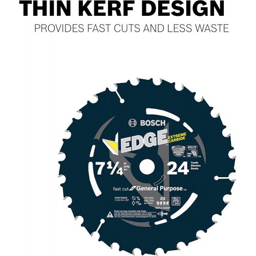  Bosch DCB824 8-1/4 In. 24 Tooth Daredevil Portable Saw Blade Framing