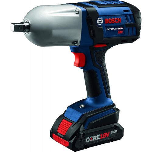  Bosch HTH181-B25 18V High Torque Impact Wrench w/Pin Detent w/ (2) 4.0 Ah CORE Compact Batteries