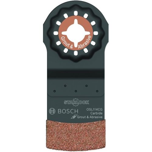  Bosch OSL114CG Starlock Oscillating Multi Tool Carbide Grit Plunge Cut Blade, 1-1/4