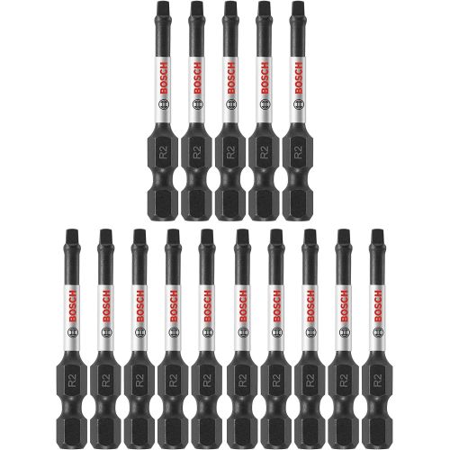  Bosch ITSQ2215 15 Pc. Impact Tough 6 In. Square #2 Power Bits