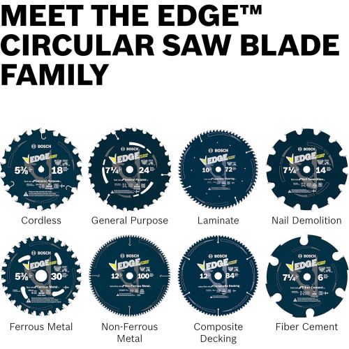  Bosch DCB1072CD 10 In. 72 Tooth Edge Circular Saw Blade for Composite Decking
